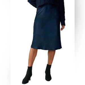 Sanctuary Dark Blue Women's Midi Skirt, viscose, size S